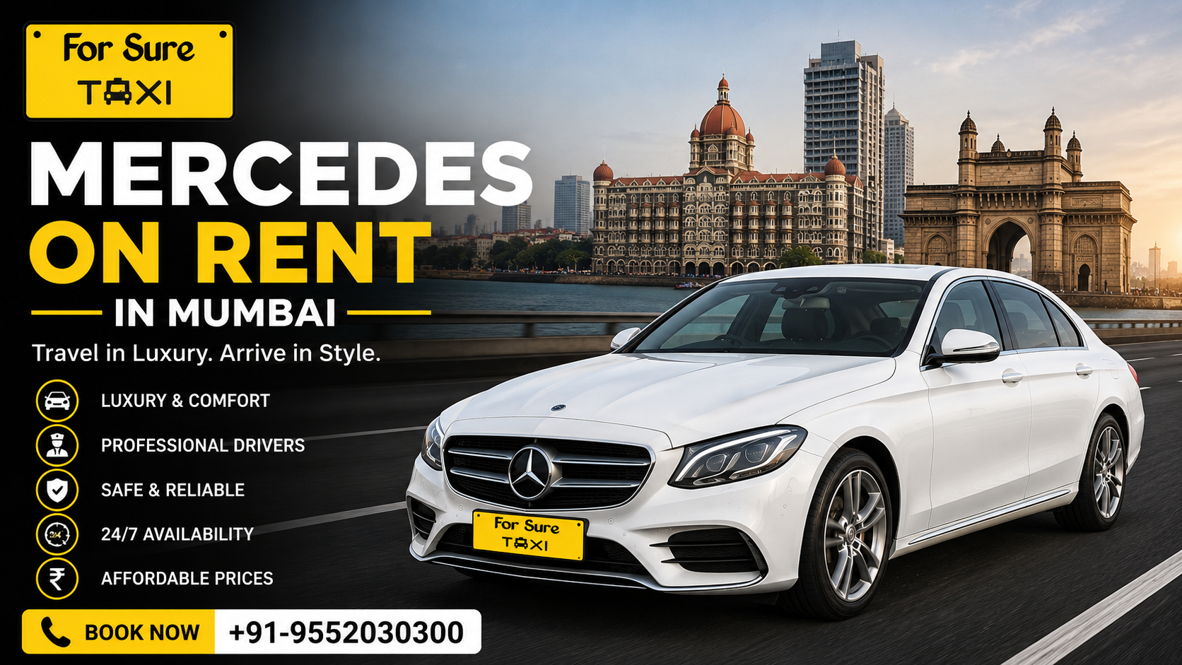 Mercedes On Rent In Mumbai