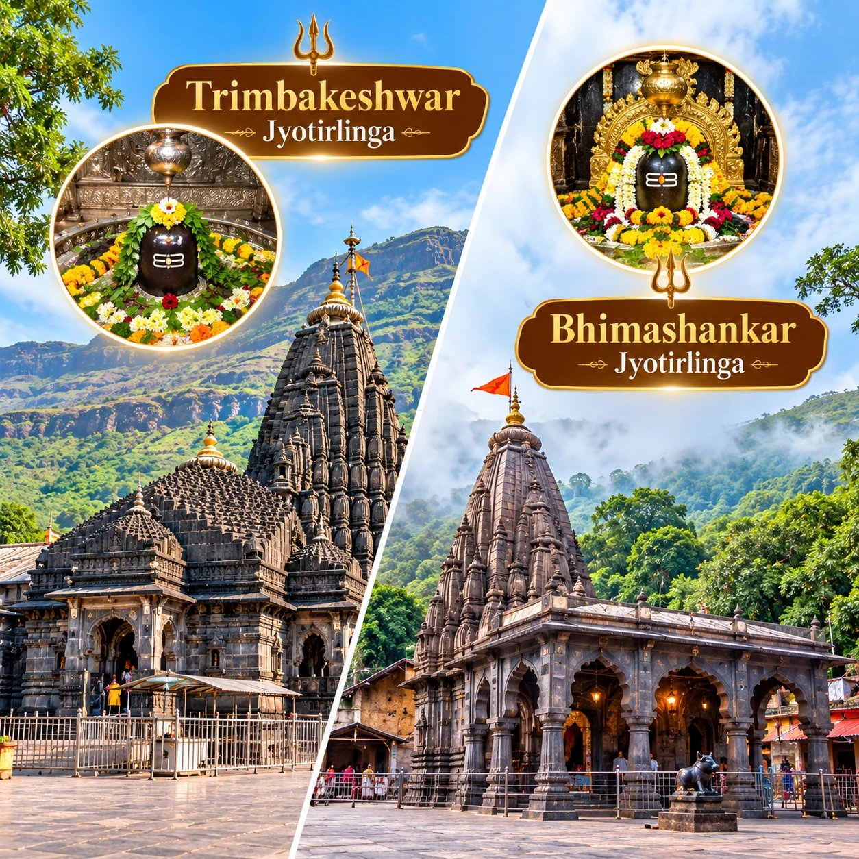 Trimbakeshwar & Bhimashankar Jyotirlingas