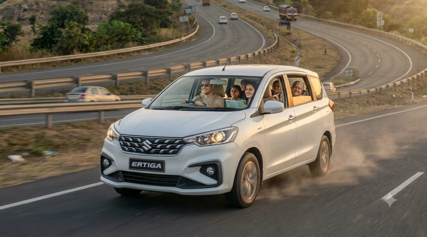 Ertiga on rent for vacation in Mumbai