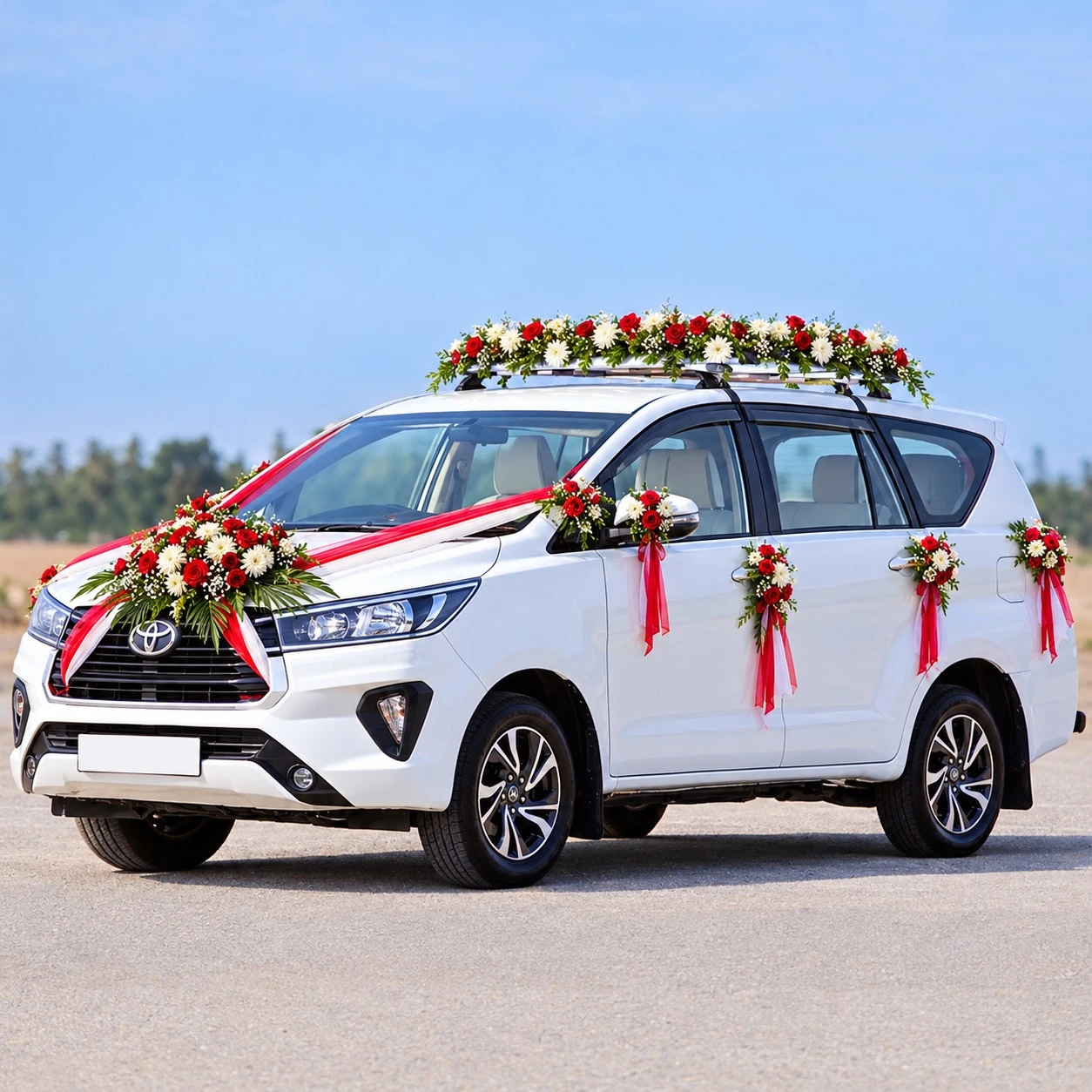 Hire Innova Crysta on rent for weddings in Mumbai